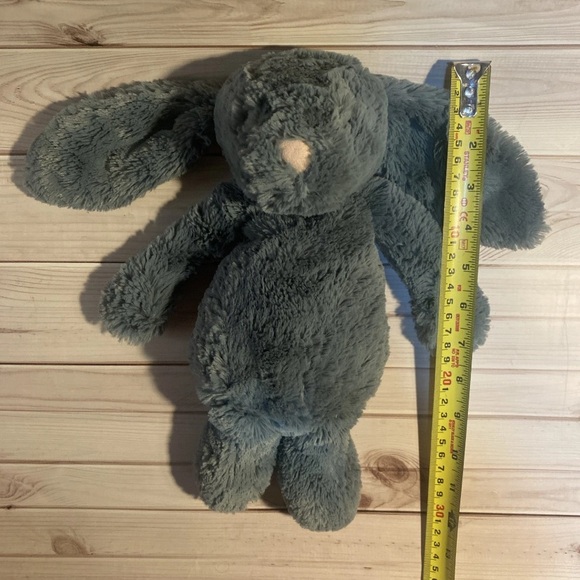 RARE Jellycat London BASHFUL FOREST BUNNY Rabbit Green Plush HTF - Picture 4 of 8